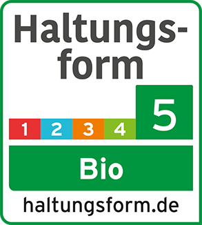 Haltungsform 5 für Loué-Farmprodukte