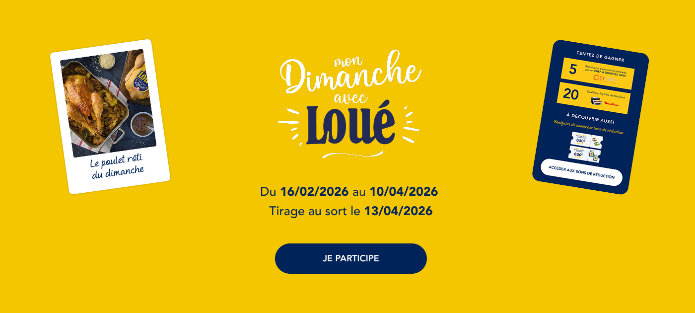 Bannière promouvant le jeu 'Mon dimanche avec Loué
