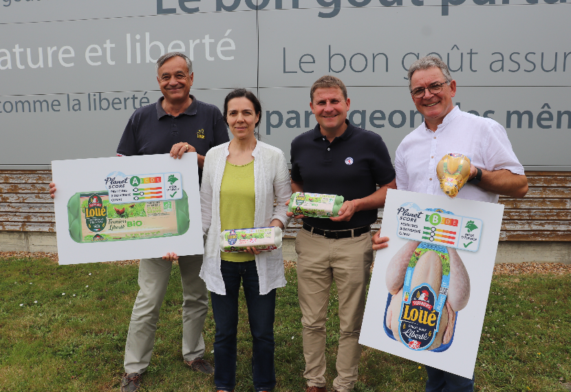 Coopérative des Fermiers de Loué avec Sabine BONNOT, Porte-parole du collectif Planet-score Coopérative des Fermiers de Loué avec Sabine BONNOT, Porte-parole du collectif Planet-score