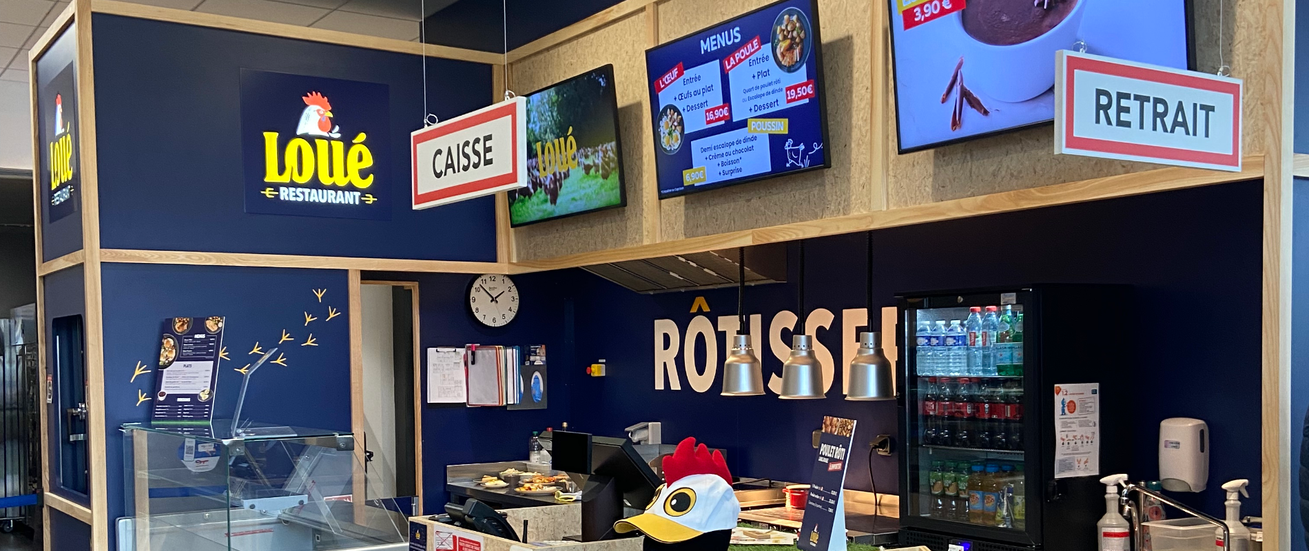 Photo du 1er restaurant des Fermiers de Loué sur l'autoroute A11