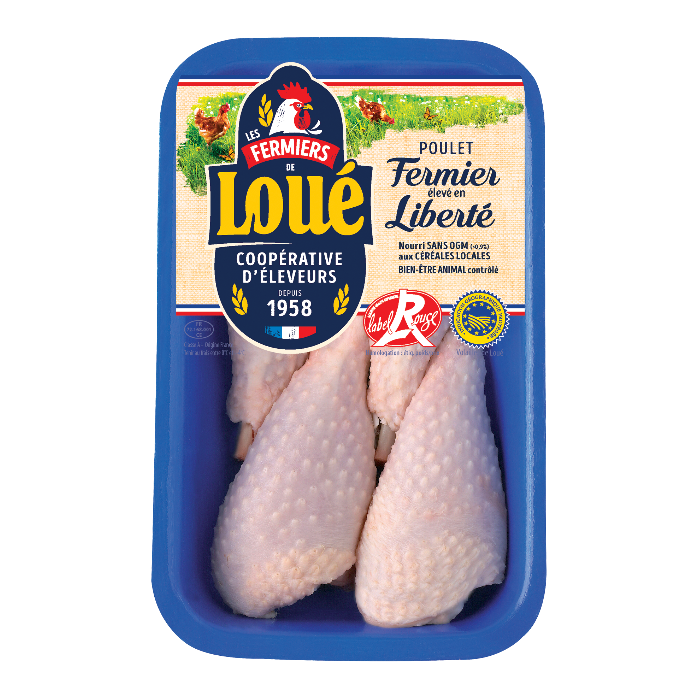 Pilons de poulet de Loué Label Rouge IGP Maine Pilons de poulet de Loué Label Rouge IGP Maine