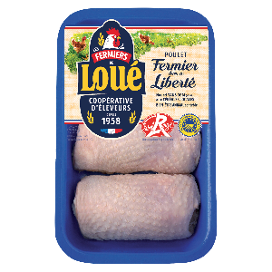 Haut de cuisses de poulet de Loué Label Rouge IGP Maine