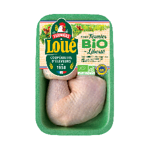 Cuisses de poulet blanc de Loué Bio IGP Maine