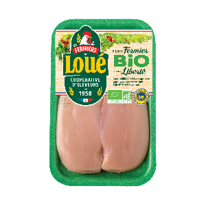 Filets de poulet blanc de Loué Bio IGP Maine