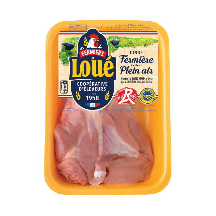 Cuisse de dinde de Loué Label Rouge IGP Volailles du Maine Cuisse de dinde de Loué Label Rouge IGP Volailles du Maine
