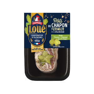 Rôti de chapon fermier de Loué - Raisin cognac