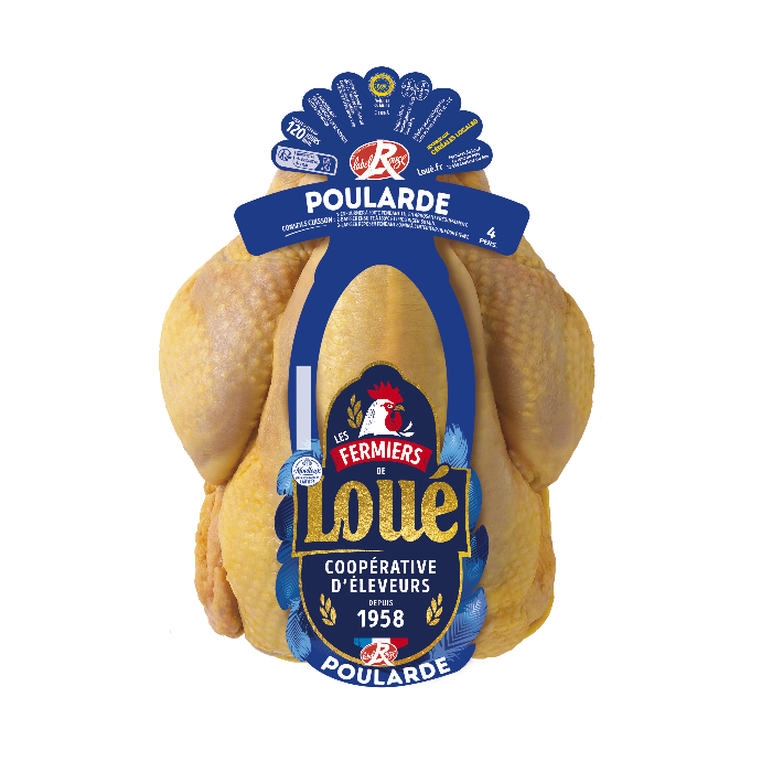 Poularde fermière de Loué Label Rouge IGP Maine Poularde fermière de Loué Label Rouge IGP Maine