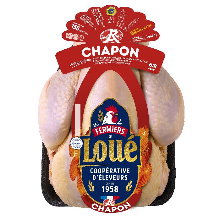 Chapon blanc de Loué Label Rouge IGP Maine Chapon blanc de Loué Label Rouge IGP Maine