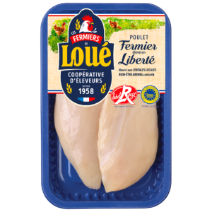 Filets de poulet blanc de Loué Label Rouge IGP Maine