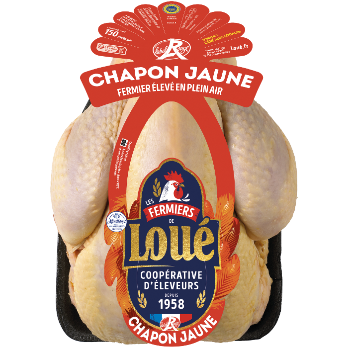 Chapon jaune de Loué Label Rouge IGP Maine