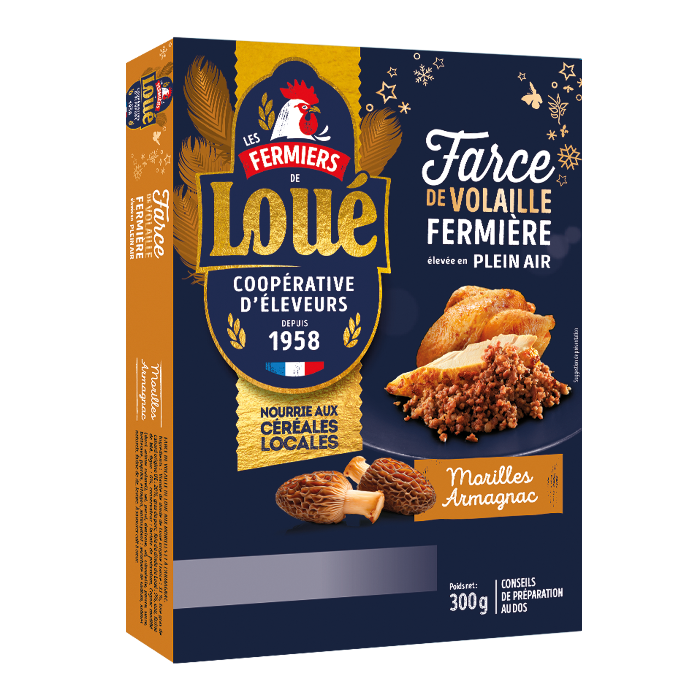 Farce de volaille fermière de Loué aux morilles et armagnac