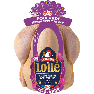 Poularde fermière de Loué Label Rouge IGP Maine