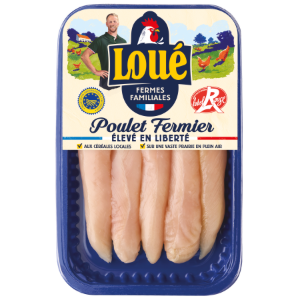 Aiguillettes de poulet blanc de Loué Label Rouge IGP Maine