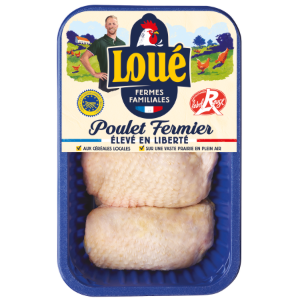 Haut de cuisses de poulet de Loué Label Rouge IGP Maine