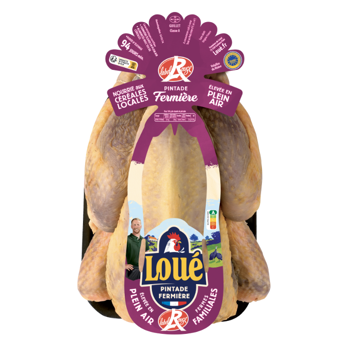 Chapon de pintade de Loué Label Rouge IGP Maine