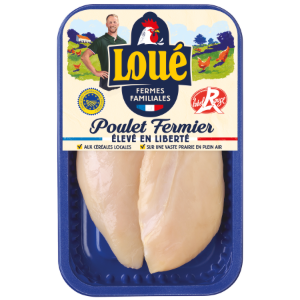 Filets de poulet blanc de Loué Label Rouge IGP Maine