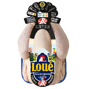 Poulet noir de Loué Label Rouge IGP Maine