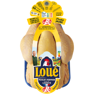 Poulet jaune de Loué Label Rouge IGP Maine