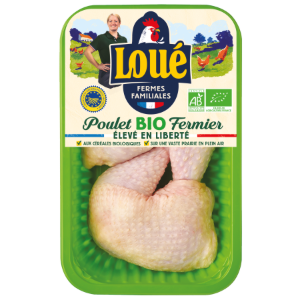 Cuisses de poulet blanc de Loué Bio IGP Maine