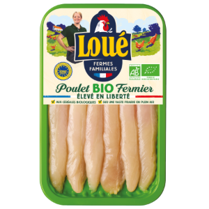 Aiguillettes de poulet blanc de Loué Bio IGP Maine