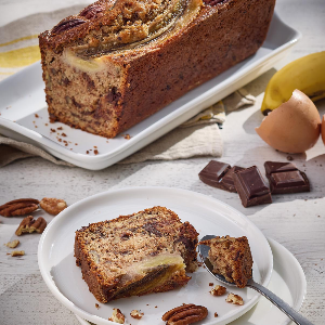Banana bread au chocolat et noix de pécan - Fermiers de Loué