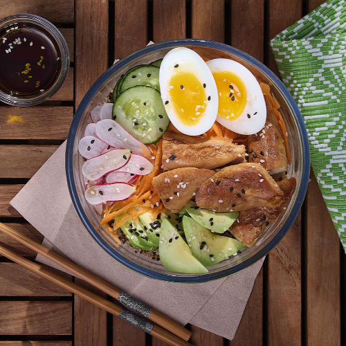 https://www.loue.fr/Poke bowl au poulet de Loué teriyaki