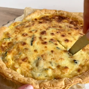 Recette facile : quiche aux courgettes et au parmesan