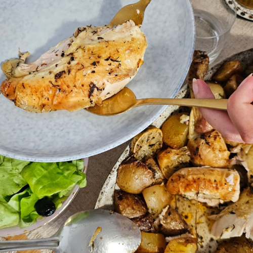 https://www.loue.fr/Poulet rôti au thym et citron vert, recette familiale